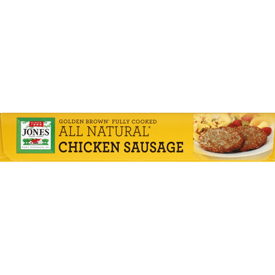 Jones Dairy Farm Golden Brown All Natural Fully Cooked Chicken Sausage Patties