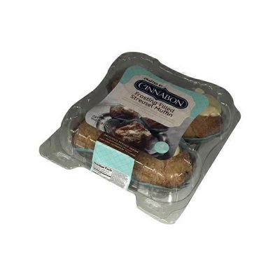 Cinnabon Cinnamon Frosting Filled Streusel Muffin