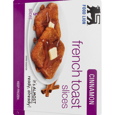 Food Lion French Toast, Cinnamon, Slices, Box