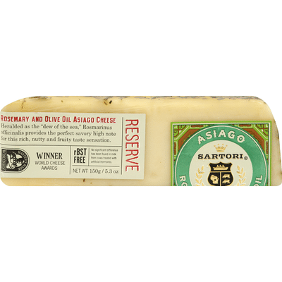 Sartori Rosemary and Olive Oil Asiago Reserve Cheese