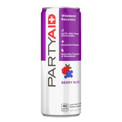 LIFEAID Beverage Company PARTYAID Weekend Recovery Drink, Berry Bliss Flavor