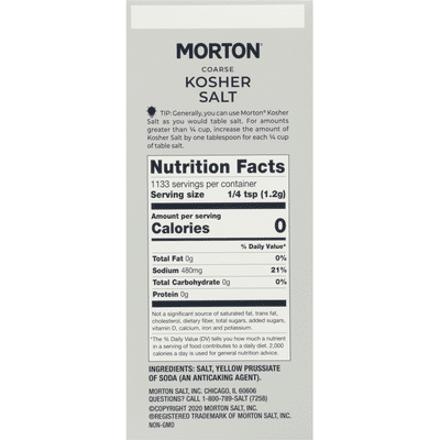 Morton Coarse Kosher Salt – For Everyday Cooking, Grilling, Brining, and as a Margarita Salt Rimmer, 3 LB Box