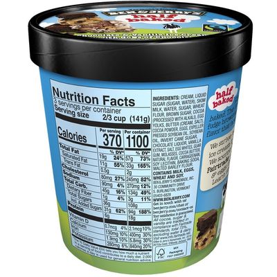 Ben Jerry S Ice Cream Half Baked 1 Pt Instacart