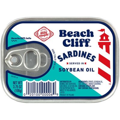 Beach Cliff Sardines in Soybean Oil