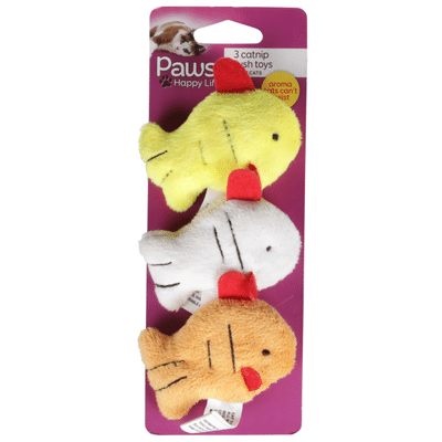 Paws Happy Life 3 Catnip Plush Toys For Cats