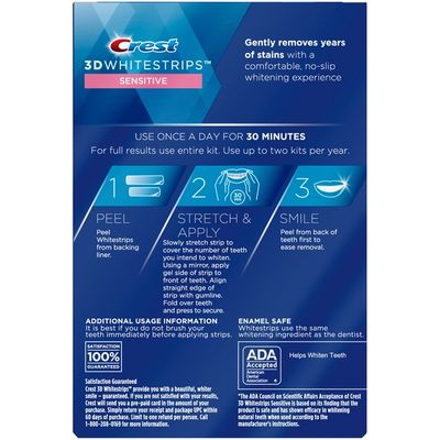 Crest 3D White Whitestrips Gentle Routine Teeth Whitening Kit