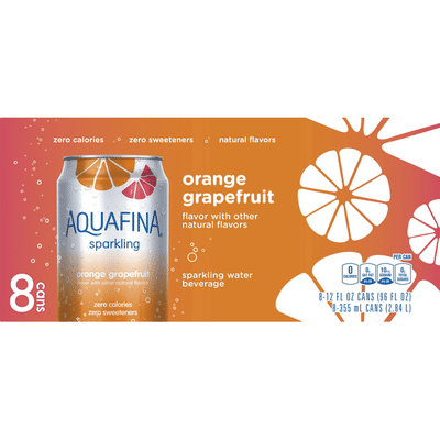 Aquafina Sprklng OrgGpfrt 12FlOz8Pk