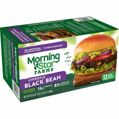 Morning Star Farms Veggie Burgers, Chipotle Black Bean, Vegan, Good Source of Protein