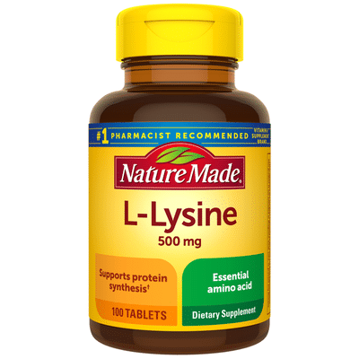 Nature Made L-Lysine 500 mg Tablets