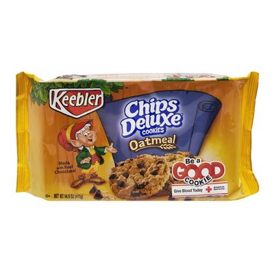 Keebler Chips Deluxe Cookies Oatmeal (14.5 oz) - Instacart