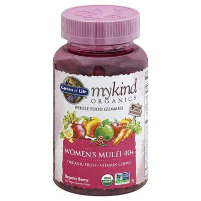 Garden of Life Women's Multi 40+, Vegan Gummy Drops, Organic Berry