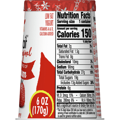 Yoplait Yogurt, Lowfat, Original, Strawberry