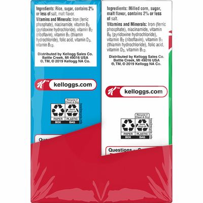 Kellogg's Breakfast Cereal, Single Serve Cereal To Go, Kids Snacks, Variety Pack