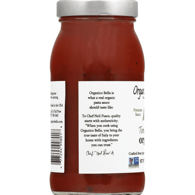 Organico Bello Pasta Sauce, Organic, Tomato Basil