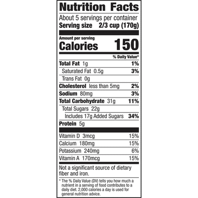 Yoplait Original Yogurt, Vanilla, Low Fat Yogurt