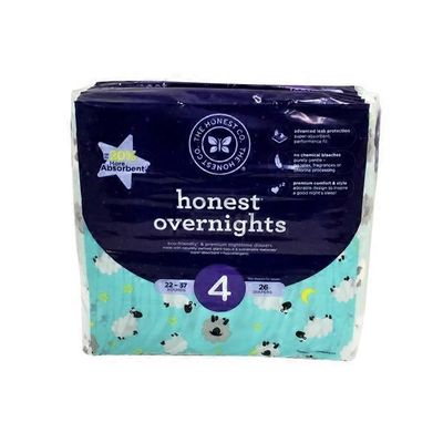 The Honest Company Size 4 Sleepy Sheep Overnight Diapers
