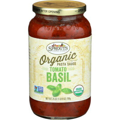 Sprouts Organic Tomato Basil Pasta Sauce