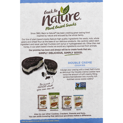 Back To Nature Cookies Double Creme 10 7 Oz Instacart