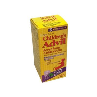 Advil Children's Grape Flavour Fever Relief Ibuprofen Oral Suspension