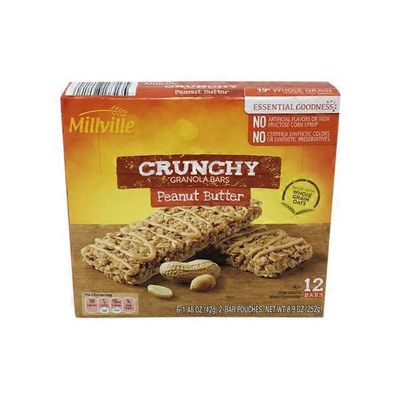Millville Peanut Butter Crunchy Granola Bars