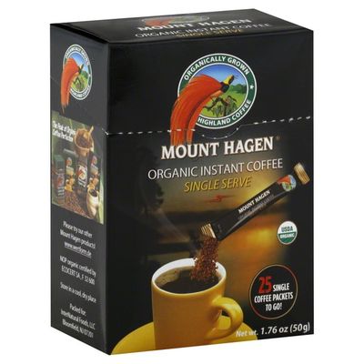 Mount Hagen Coffee Instant Organic Single Serve 25 Ct Instacart