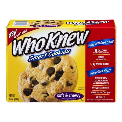 WhoKnew Smart Cookies Soft & Chewy Chocolate Chip Cookies