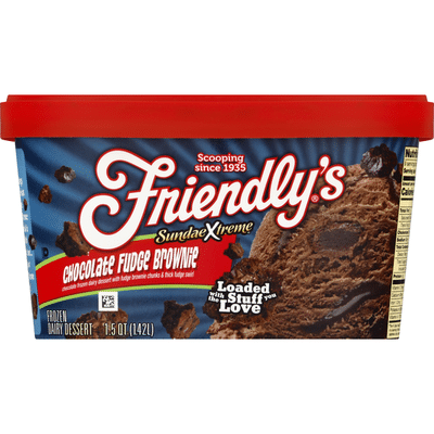 Friendly's Frozen Dairy Dessert, Chocolate Fudge Brownie