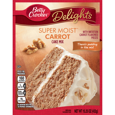 Betty Crocker Cake Mix, Carrot, Super Moist