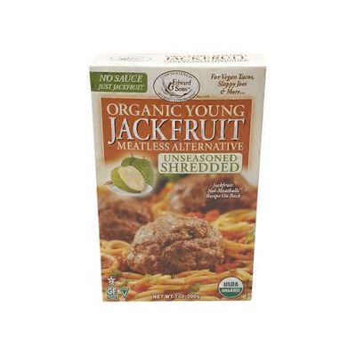 Edward & Sons Jackfruit, Young Organic, Meatless Alternative, Unseasoned Shredded