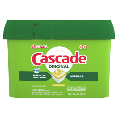 Cascade ActionPacs, Dishwasher Detergent, Lemon Scent