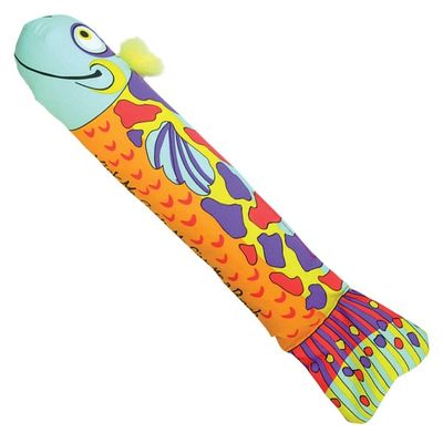 Petstages Crunch & Wrestle Fish Cat Toy 14.5" L X 3.5" W X 2.3" H