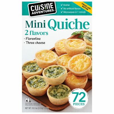 Cuisine Adventures Mini Quiche Florentine