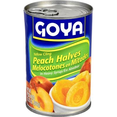 Goya Yellow Cling Peach Halves in Heavy Syrup