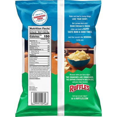 Ruffles Sour Cream And Onion Potato Chips