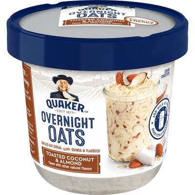 Quaker Chilled Overnight Toasted Coconut & Almond Overnight Oats