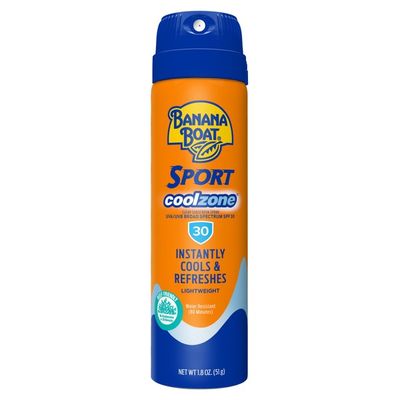 Banana Boat Sport Cool Zone Clear Spray Sunscreen Broad Spectrum