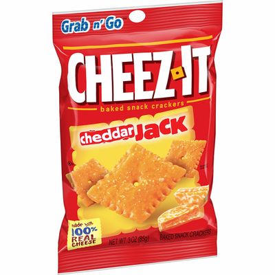 Cheez-It Cheese Crackers, Baked Snack Crackers, Office and Kids Snacks, Cheddar Jack