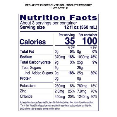 Pedialyte Electrolyte Solution Strawberry