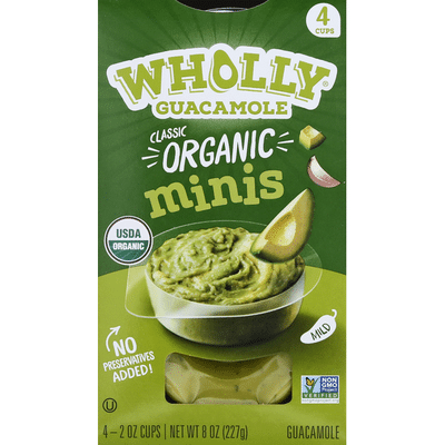 Wholly Guacamole Organic Classic Guacamole Minis