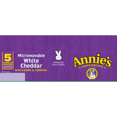 Annie's White Cheddar Macaroni & Cheese, Microwavable Mac & Cheese