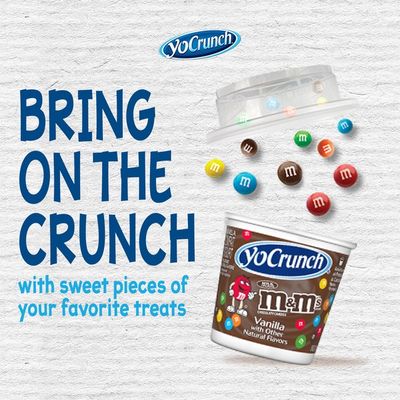 YoCrunch Vanilla Lowfat Yogurt with M&M's
