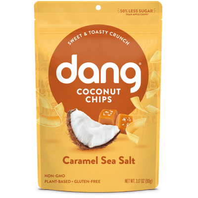 Dang Caramel Sea Salt Coconut Chips, Gluten Free, Paleo