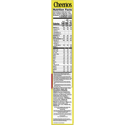 Cheerios Cereal with Whole Grain Oats, Gluten Free
