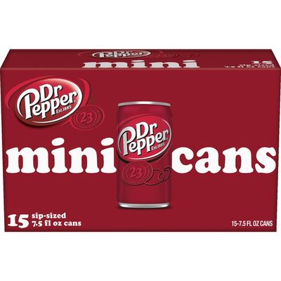 Dr Pepper Soda Mini 7 5 Fl Oz Instacart