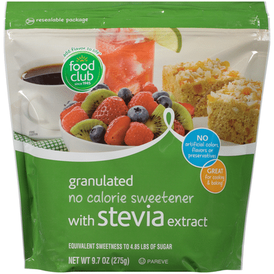 Food Club Granulated No Calorie Sweetener With Stevia Extract