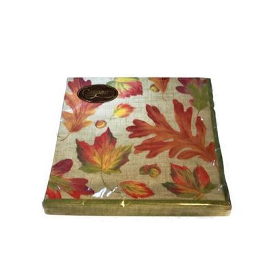 Caspari Napkin Lunch Linen Leaves
