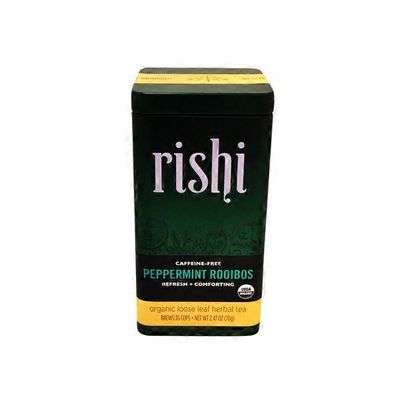 Rishi Tea Organic Loose Leaf Peppermint Rooibos, Caffeine-Free
