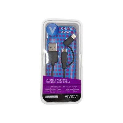 Vivitar 2 in 1 Micro & Lightning Cable