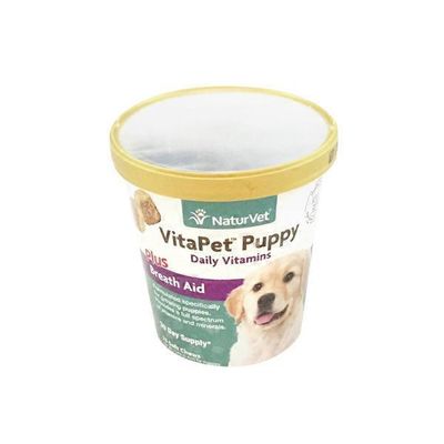 NaturVet VitaPet Puppy Daily Vitamins Plus Breath Aid Soft Chews