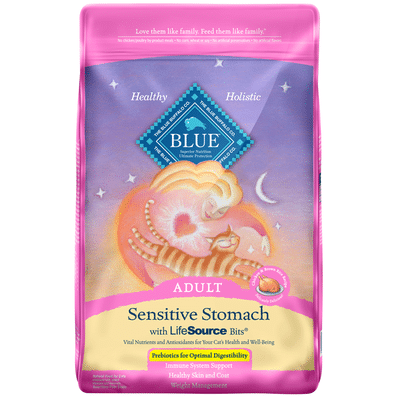 Blue Buffalo Sensitive Stomach Natural Adult Dry Cat Food, Chicken & Brown Rice